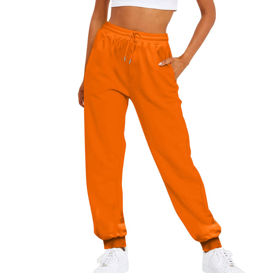 Damen nan komfortable Jogginghose mit Kordelzug Seitentaschen und geripptem Knöchelabschluss EB