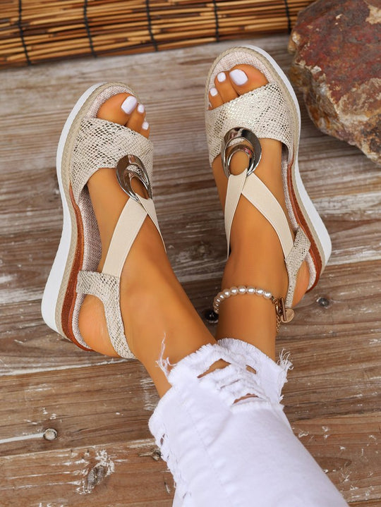 Damen Plateau Sandalen EB