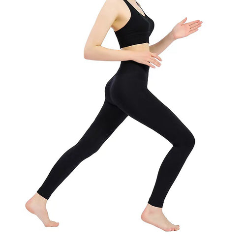 Damen Hochbundige Sportleggings mit atmungsaktivem Material EB