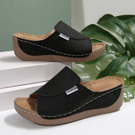 Damen bequeme Clogs mit modischem Riemendesign EB