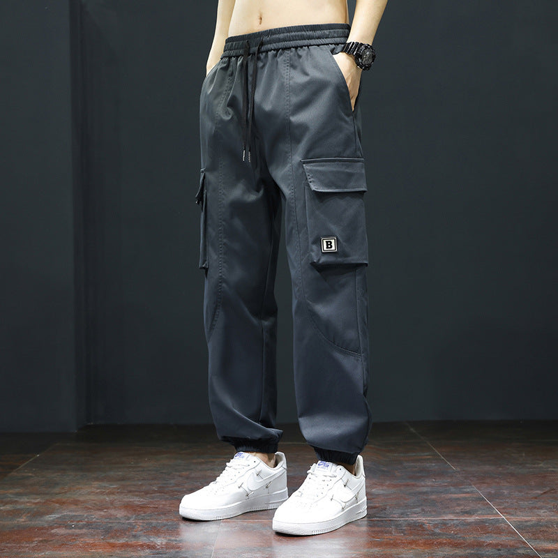 Herren Cargo-Hose mit praktischen Taschen und verstellbarem Bund EB