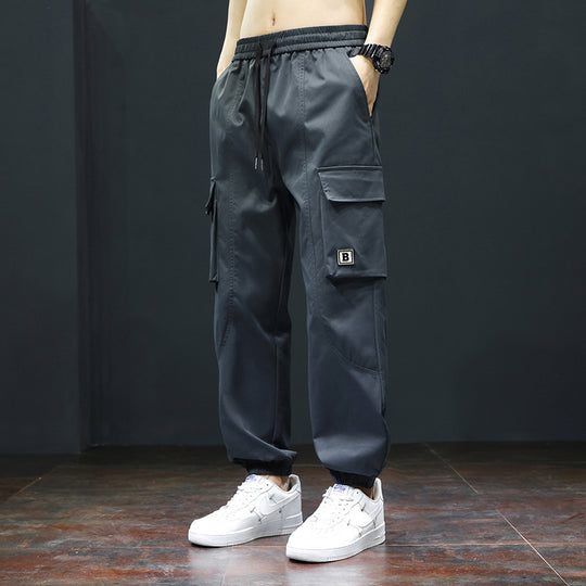 Herren Cargo-Hose mit praktischen Taschen und verstellbarem Bund EB