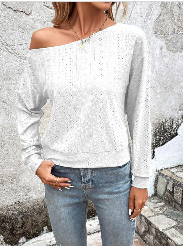 Damen Komfortables und stilvolles asymmetrisches Sweatshirt EB