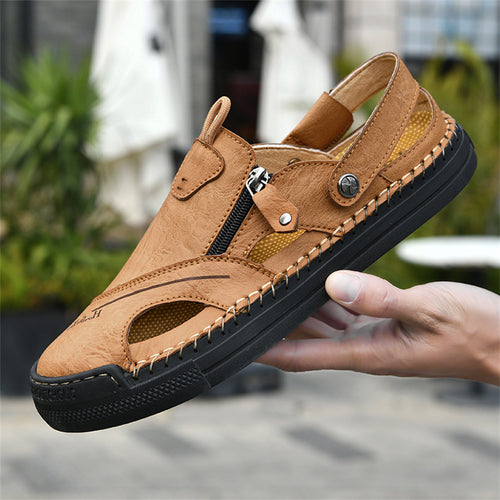 Damen Freizeitsandalen mit praktischem Reißverschluss EB