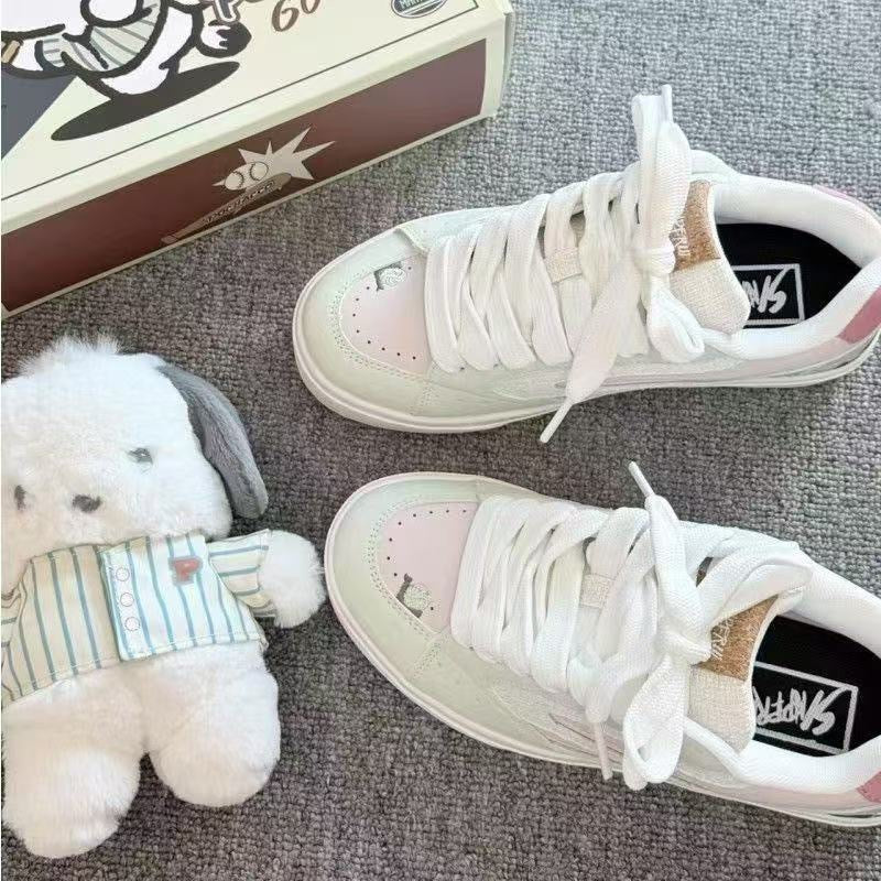 Damen Sportliche Sneakers mit tierischen Motiven und atmungsaktiver Oberflächenstruktur EB