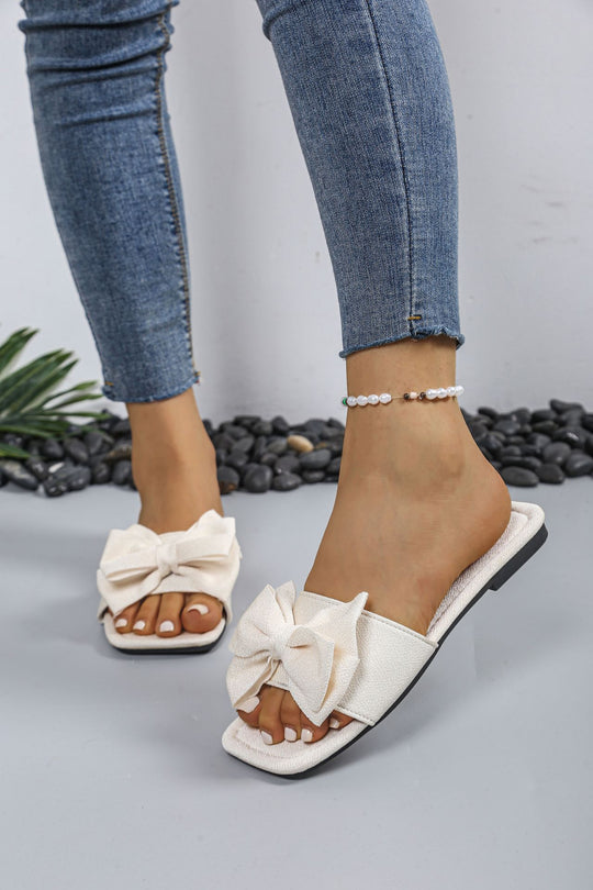 Damen Mules mit großer Schleifen-Applikation EB