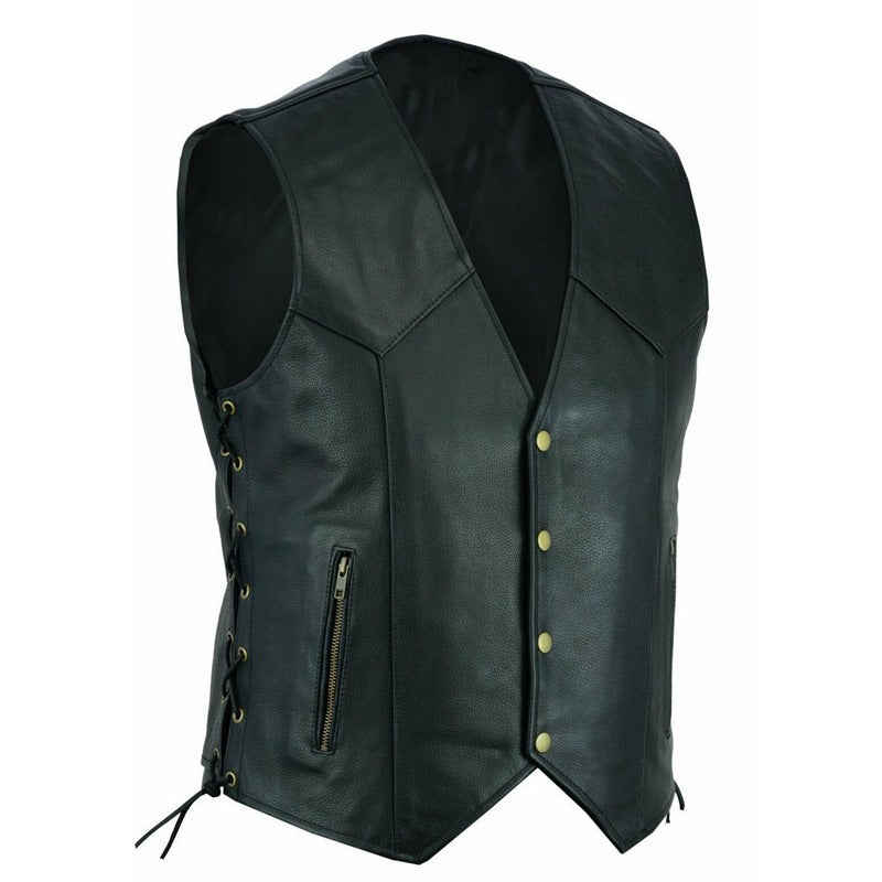 Herren elegante weste mit seitlichen Taschen und praktischen Verschluss EB