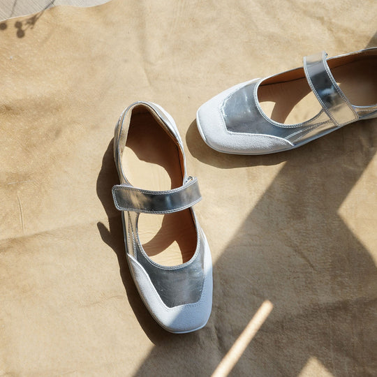 Damen bequeme Slip-On Schuhe mit verstellbarem Riemen und orthopädischer Innensohle EB