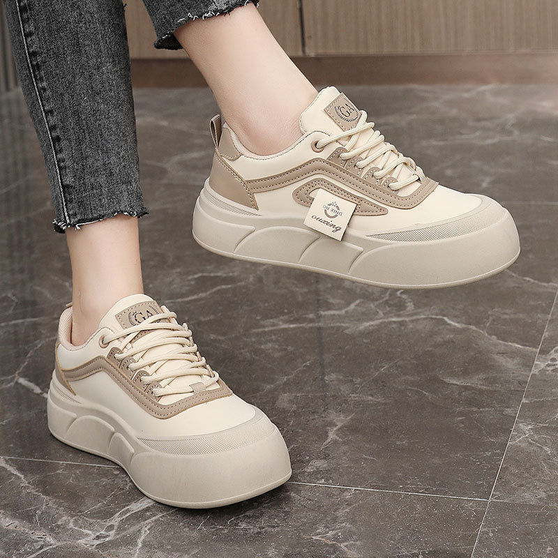 Damen Plateau Sneakers mit ergonomischer Dämpfung und rutschfester Sohle EB