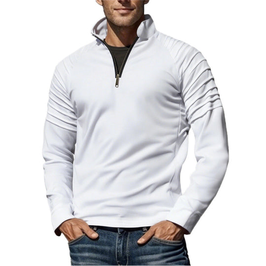 Herren Funktionspullover mit halbem Reißverschluss und modernem Design EB