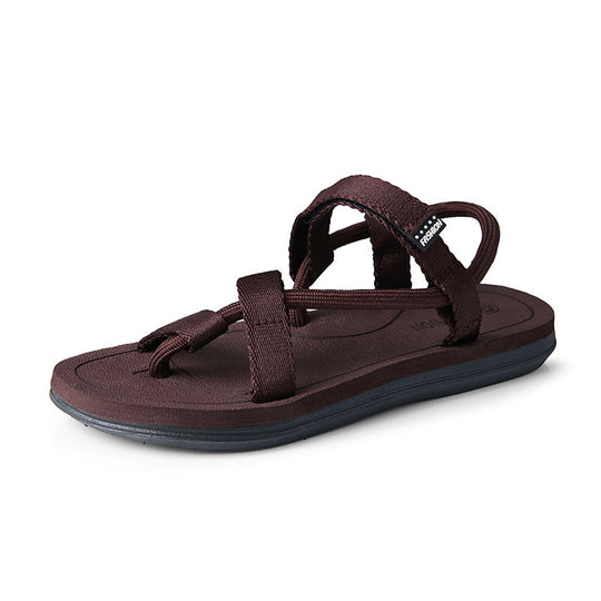 Damen Bequeme Outdoor-Sandalen mit verstellbaren Riemen und rutschfester Sohle EB