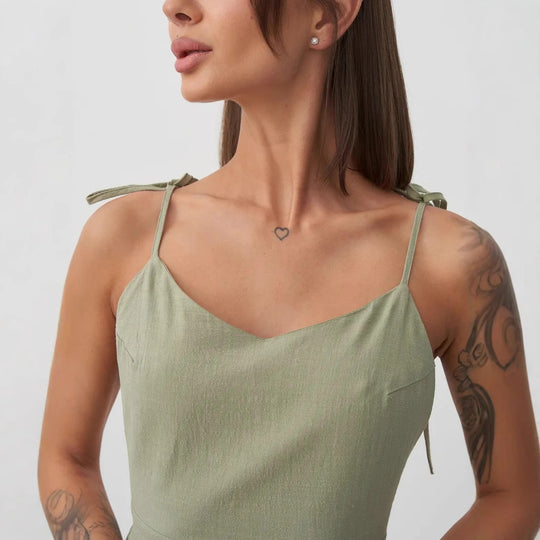 Damen sommerliches Wickelkleid EB