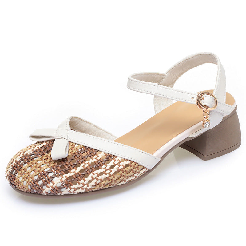 Damen Sling-Pumps mit flacher Riemchen-Detail EB