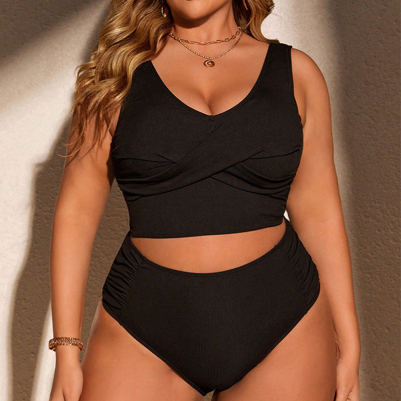 Damen Bikini-Set mit modischem Rippendesign und elegantem Schnitt EB