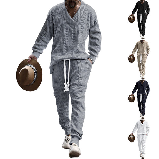 Herren Strickjacke und Hose Set EB