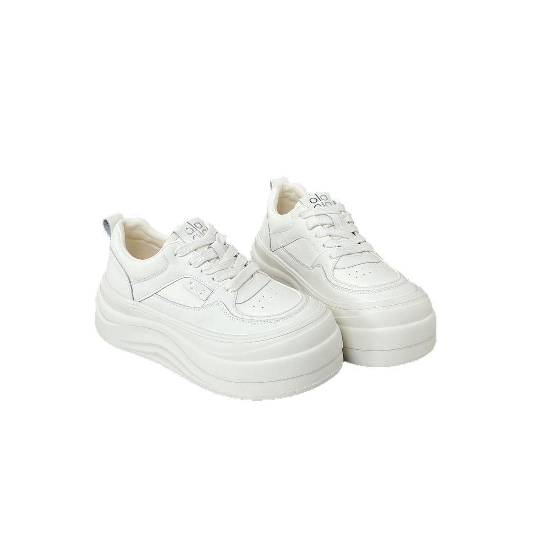 Damen Plattform Sneakers mit trendiger Silhouette und atmungsaktiver Obermaterialbeschaffenheit EB