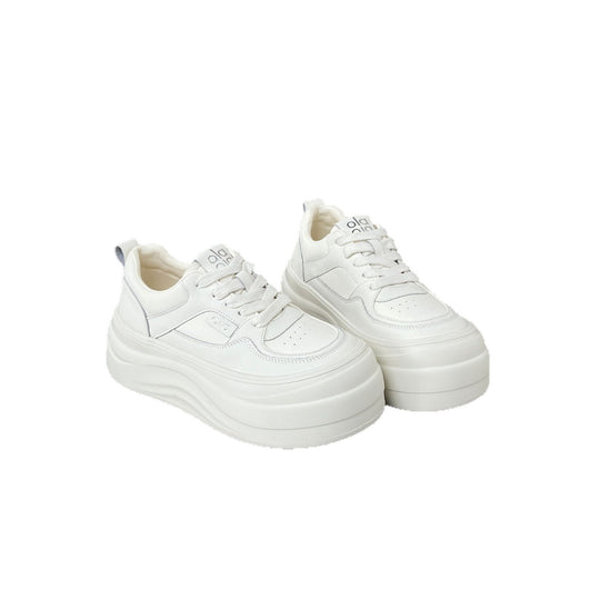 Damen Plattform Sneakers mit trendiger Silhouette und atmungsaktiver Obermaterialbeschaffenheit EB