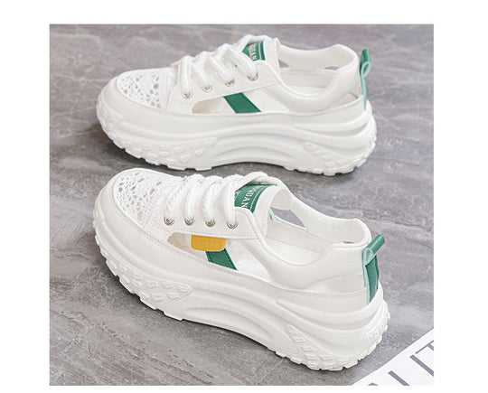 Damen Sportliche Sneaker mit luftiger Netzstruktur und extra hohem Komfort EB