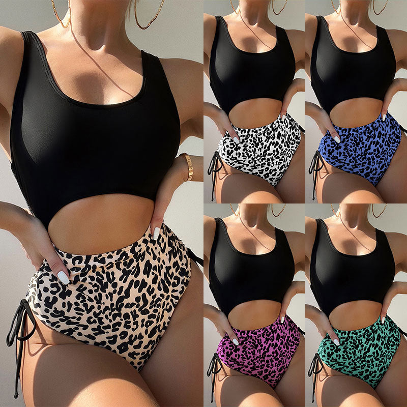 Damen Einteiliger Badeanzug mit Cut-Out-Design und hohem Beinausschnitt EB