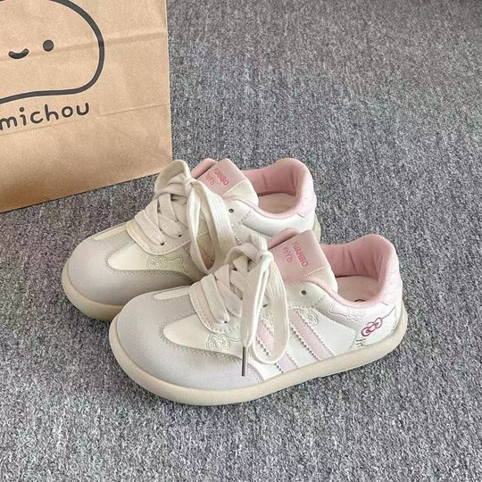 Damen Modische Sneakers mit floralem Stickdesign und rutschfester Sohle EB