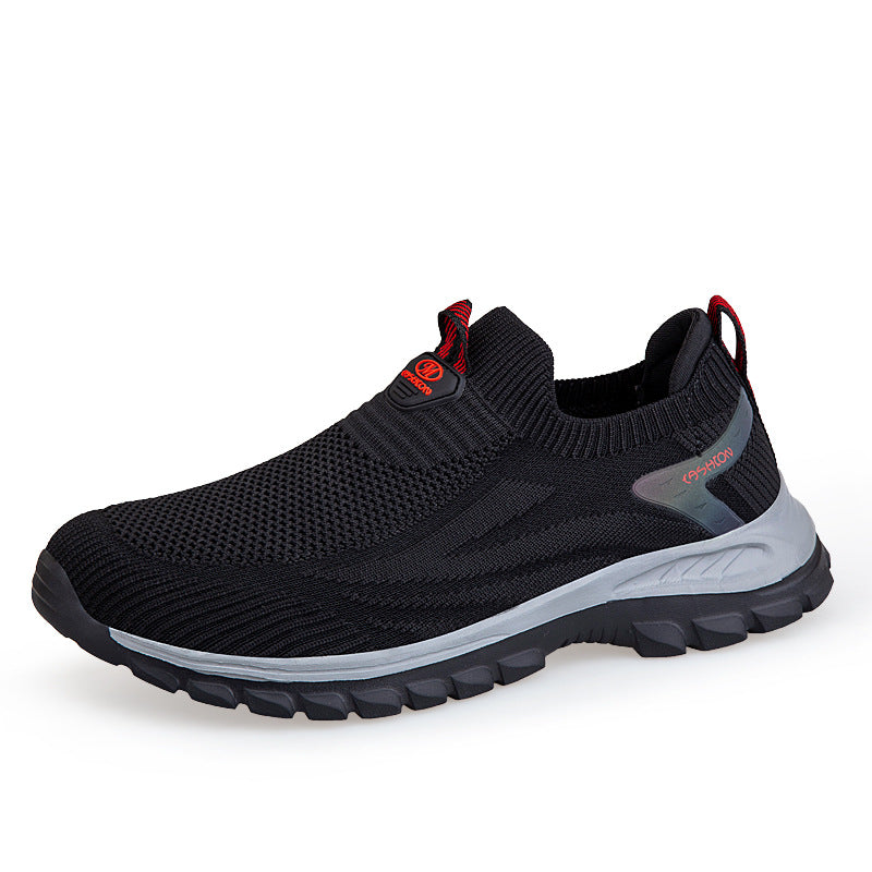 Damen Bequeme Slip-On Lauf-Sneaker mit atmungsaktivem Obermaterial EB
