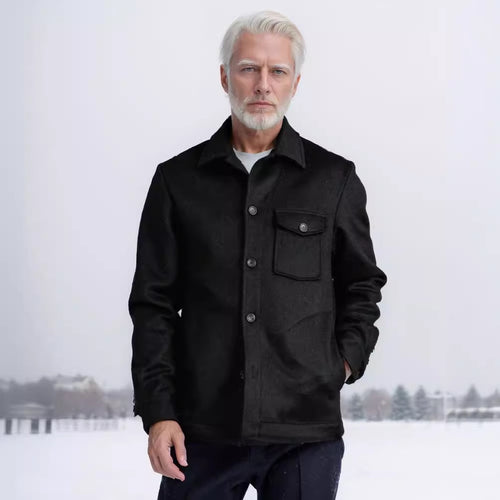 Herren Wolljacke im stilvollen Vintage-Look EB