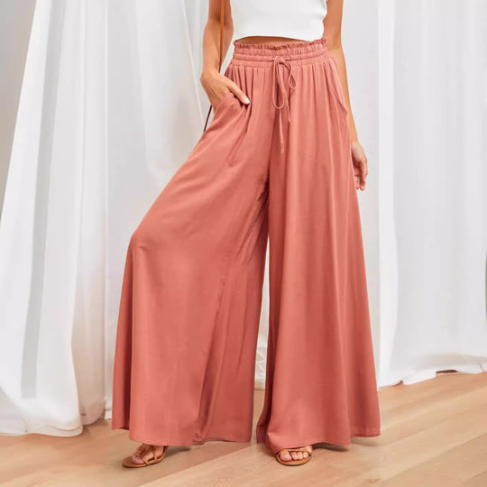 Maxi-Rock im Boho-Stil für Damen mit Kordelzugbund EB