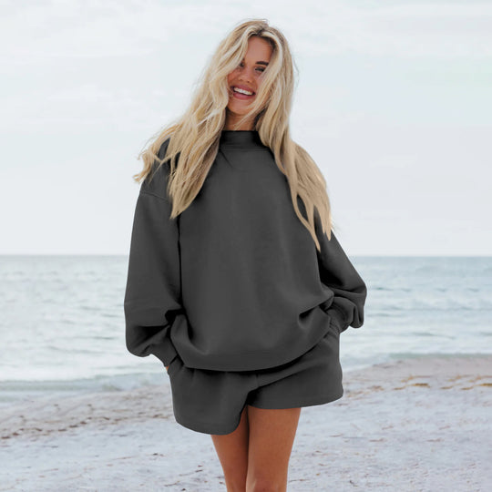 Damen Oversize-Sweatshirt mit Raglanärmeln EB