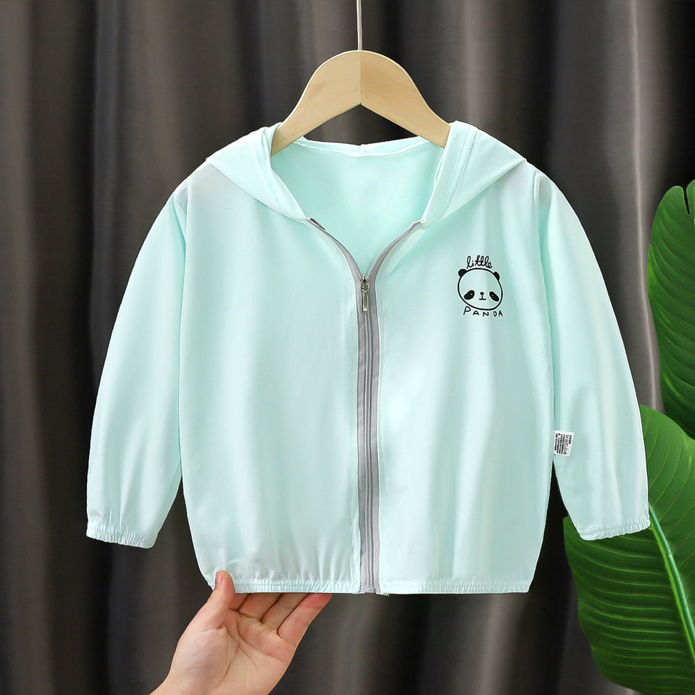 Unisex nan leichte Kapuzenjacke für Kleinkinder mit Reißverschluss und elastischen Bündchen EB