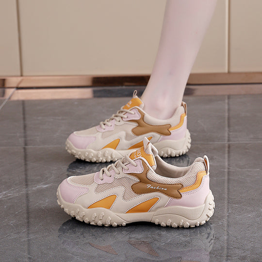 Damen Sportliche Sneakers mit rutschfester Sohle und atmungsaktivem Netzdesign EB
