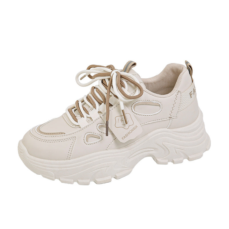 Damen Sportliche Chunky Sneakers mit atmungsaktiver Oberflächenstruktur EB
