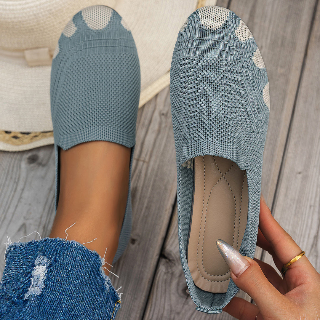 Damen komfortable Slipper mit innovativem Strickdesign EB