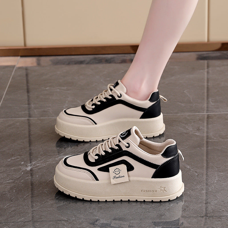 Damen Plattform Sneakers mit modischem Design und hohem Tragekomfort EB