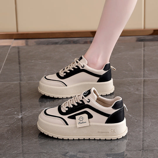 Damen Plattform Sneakers mit modischem Design und hohem Tragekomfort EB