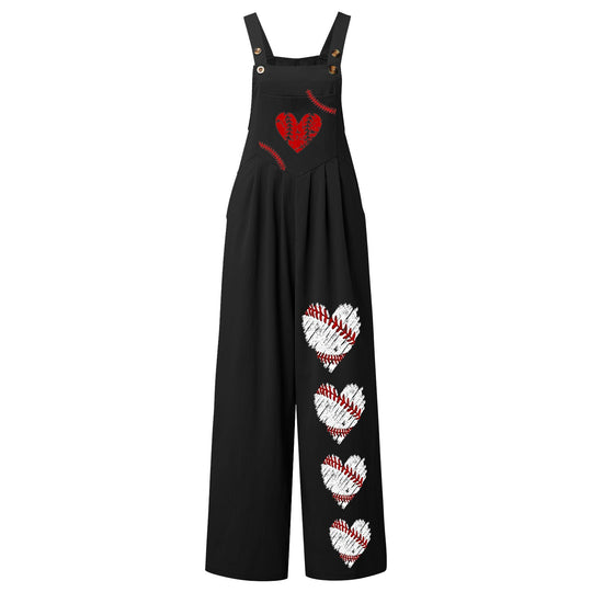 Damen Latzhose mit einzigartigem Herz-Motiv EB