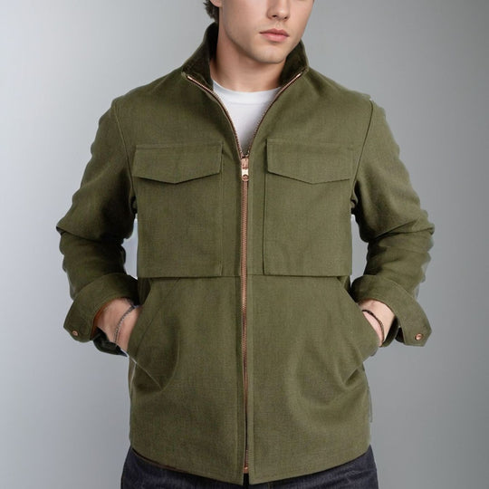 Herren Utility-Jacke mit praktischen Taschen und modernem Design EB
