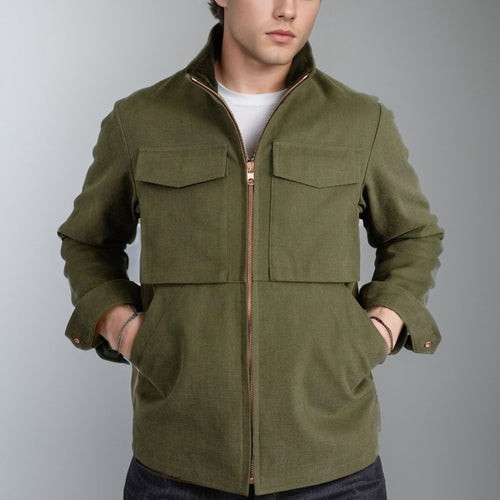 Herren Utility-Jacke mit praktischen Taschen und modernem Design EB