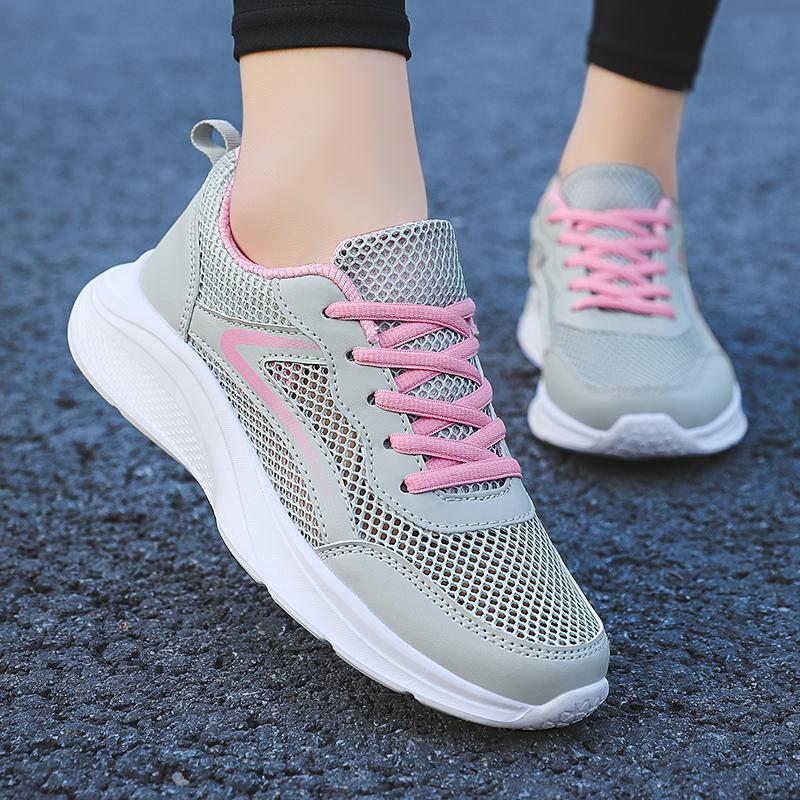Damen Atmungsaktive Laufsneaker mit flexibler Sohle und modernem Design EB