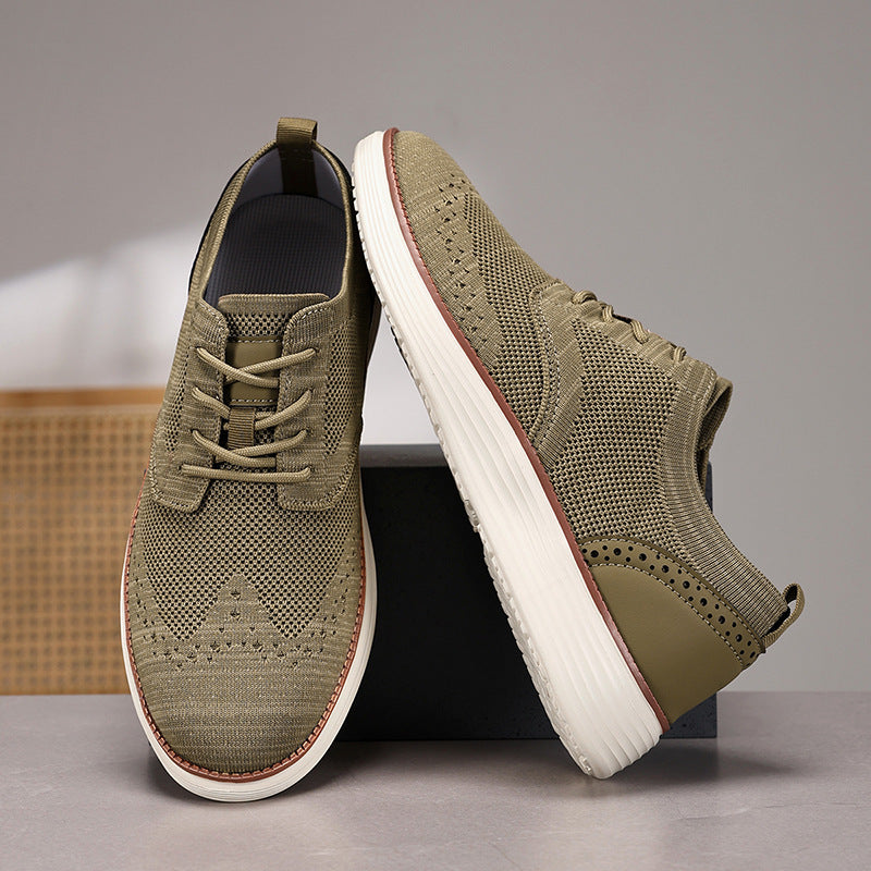 Damen Atmungsaktive Sneaker mit flexibler Sohle und eleganter Webstruktur EB