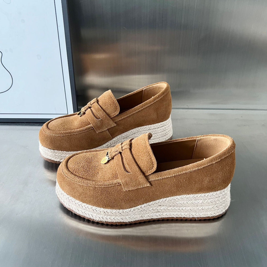 Damen Espadrilles mit modischer Plateausohle von EB