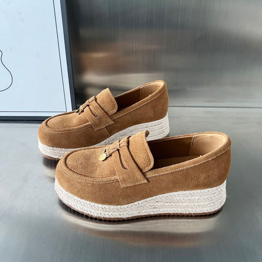 Damen Espadrilles mit modischer Plateausohle von EB