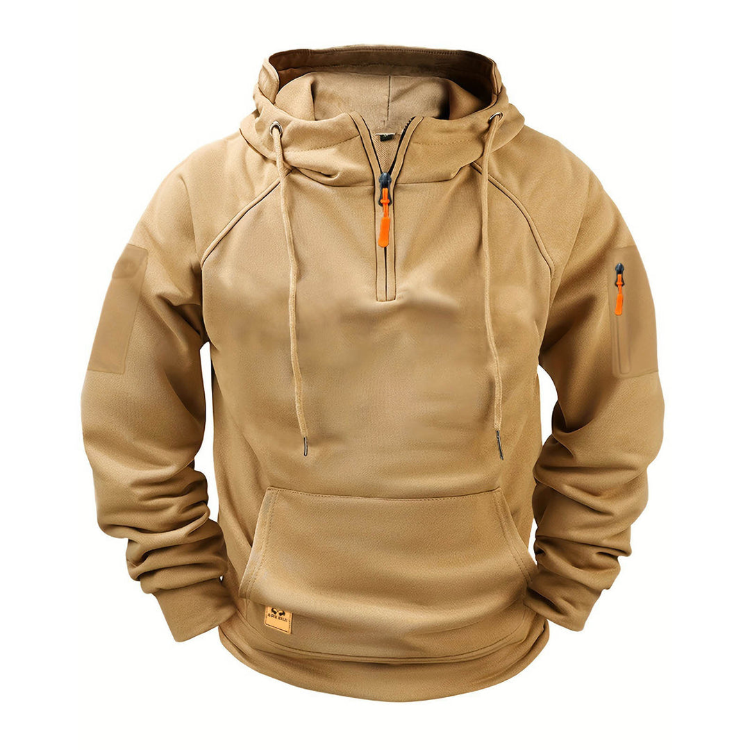 Herren sportlicher Kapuzenpullover mit praktischem Reißverschluss EB