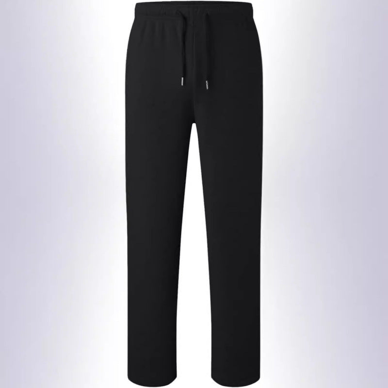 Damen nan fließende High-Waist Palazzo-Loungehose aus leichtem Jersey mit Elastikbund und praktischen Eingrifftaschen EB