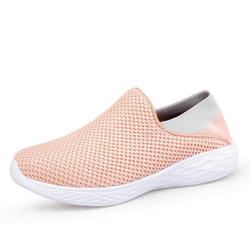 Damen Atmungsaktive Slip-On Sneakers mit flexiblem Design EB