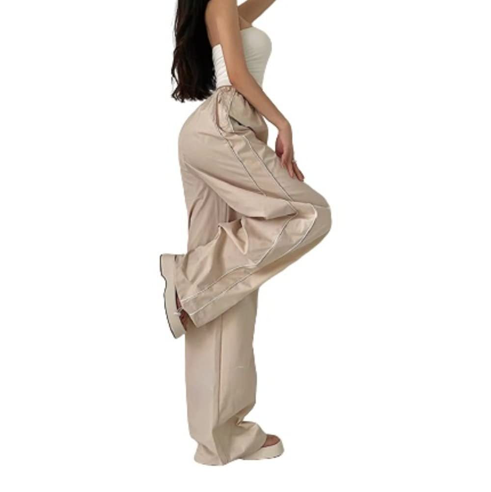 Damen Sportliche Hose mit weitem Schnitt und elastischem Bund EB