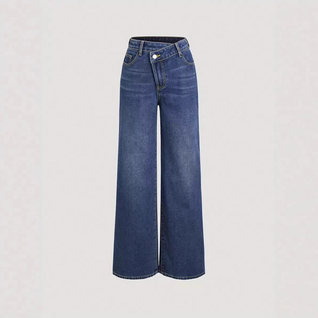 Damen Weitgeschnittene Denim-Jeans EB