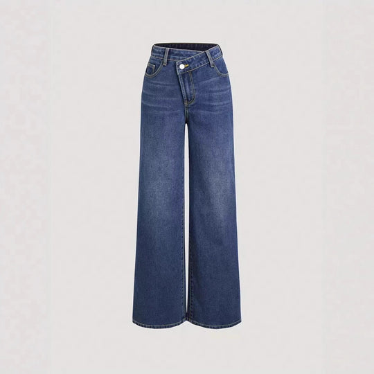 Damen Weitgeschnittene Denim-Jeans EB
