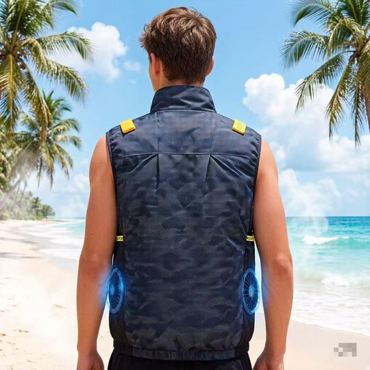 Herren innovative Outdoor-Weste mit integrierter Kühltechnologie R&B