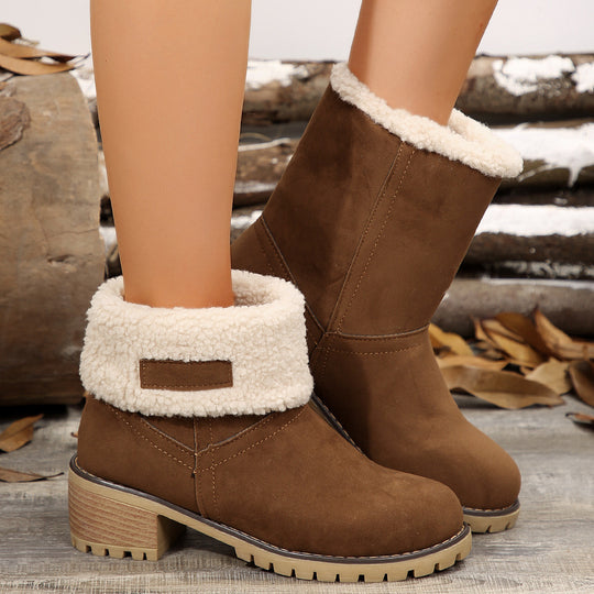 Damen Stiefeletten mit kuscheligem Futter und rutschfester Sohle EB
