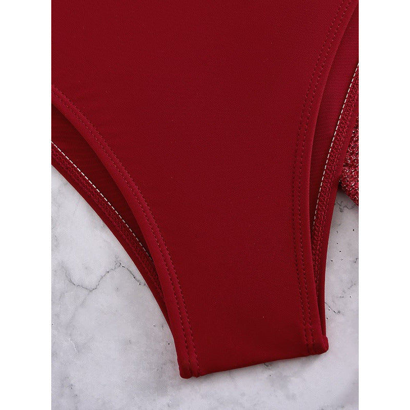 Damen Bikini-Set mit durchscheinendem Rock EB